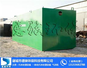 諸城德駿環保 湖南皮革廠地埋式污水處理系統